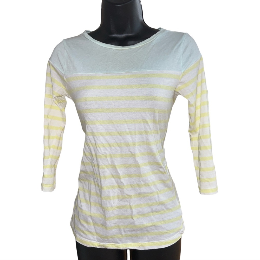 The Limited Striped 3/4 Sleeve T Shirt Sz XS